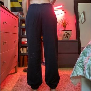 H&M black sweatpants, baggy!!